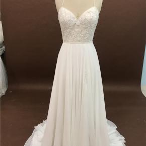 Chiffon A Line Destination Sheath Wedding Dress